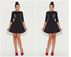 Rochie cu insertie de dantela TinaR