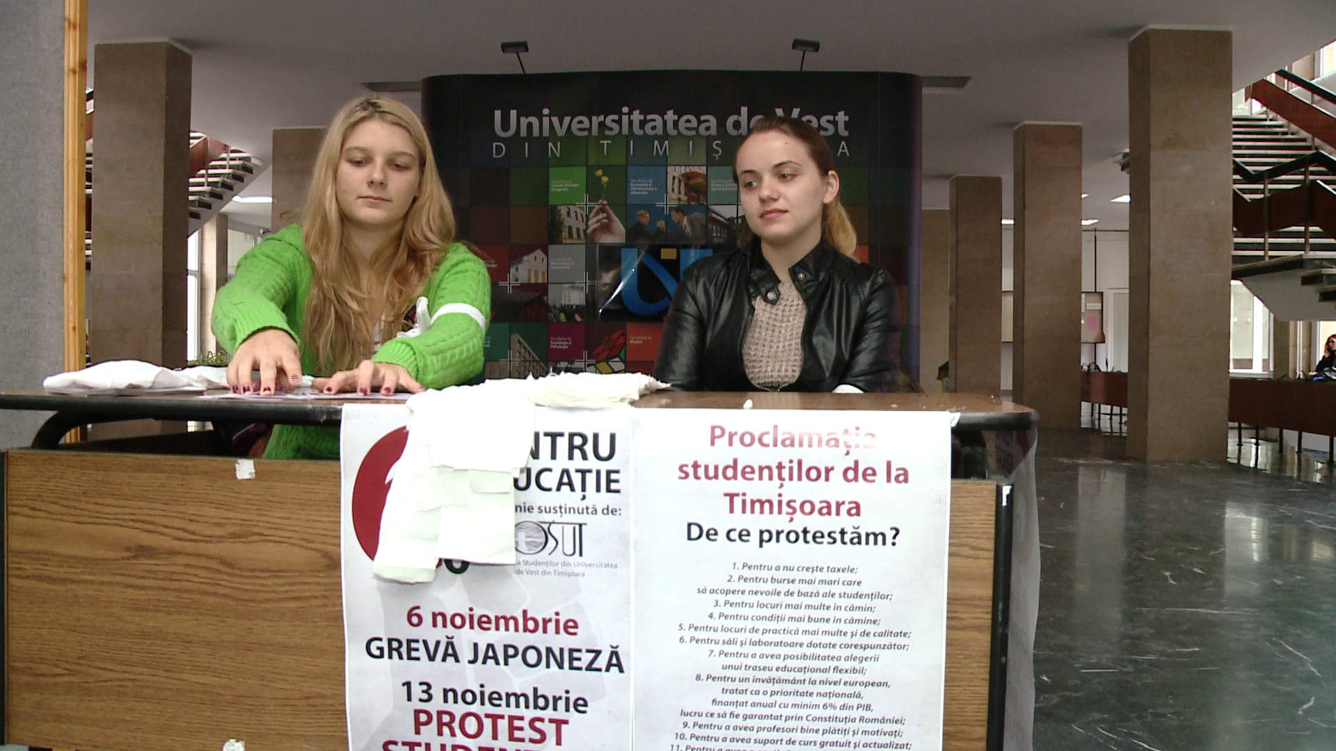Greva japoneza la Universitatea de Vest din Timisoara. Ce nemultumiri au studentii