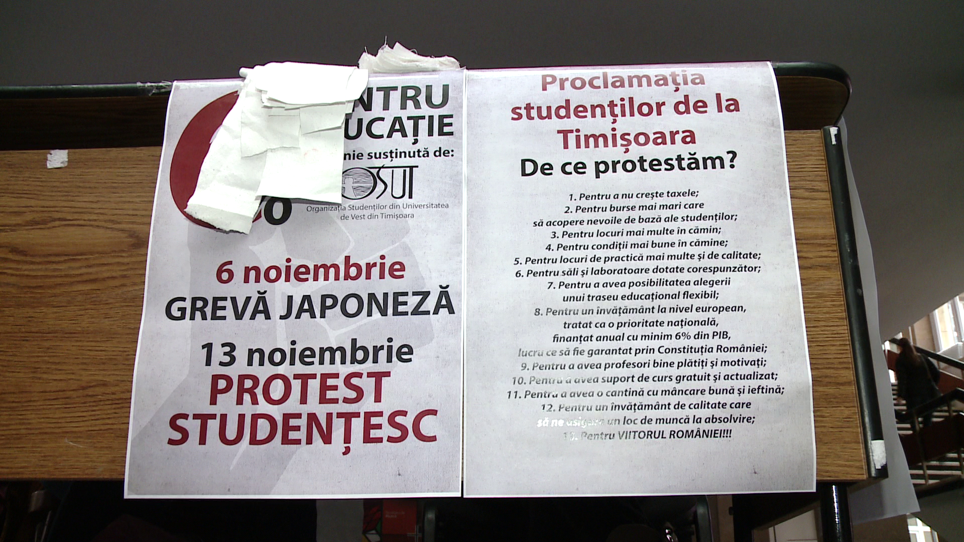 Peste 1000 de studenti din Timisoara si-au strigat drepturile in strada. Cum a decurs protestul