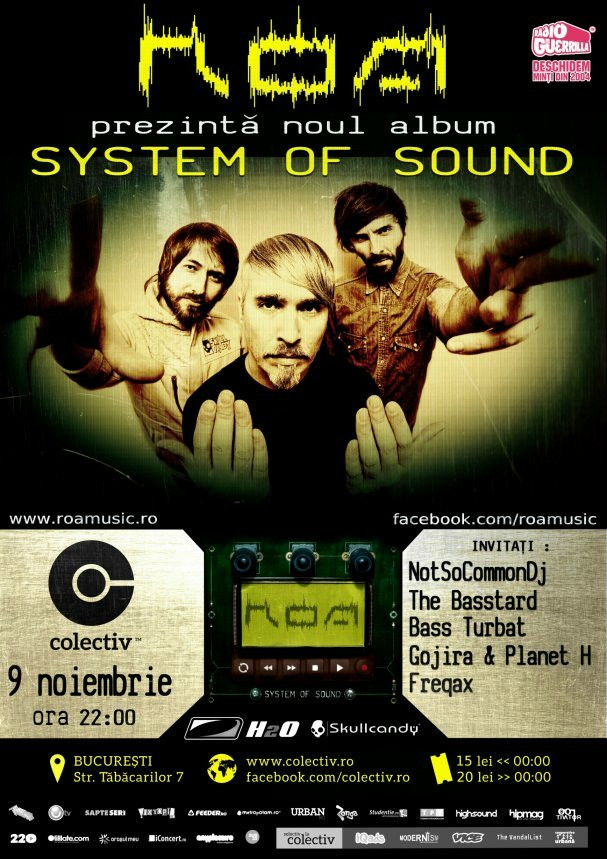 ROA - lansare album System of Sound