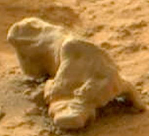 Rover-ul Curiosity a fotografiat o piatra care arata ca o iguana pe Marte. VIDEO