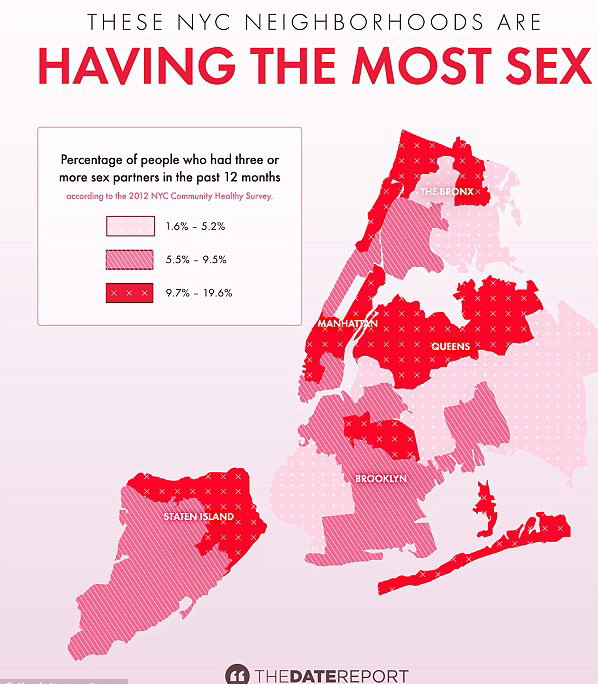 Harta sexului din New York. Care este cea mai activa zona din marele oras american