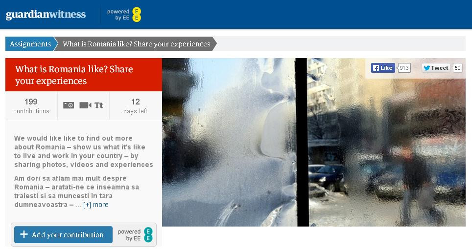 Ziarul The Guardian ii cheama pe romani sa spuna "Cum e in Romania? Impartaseste-ne experienta ta"