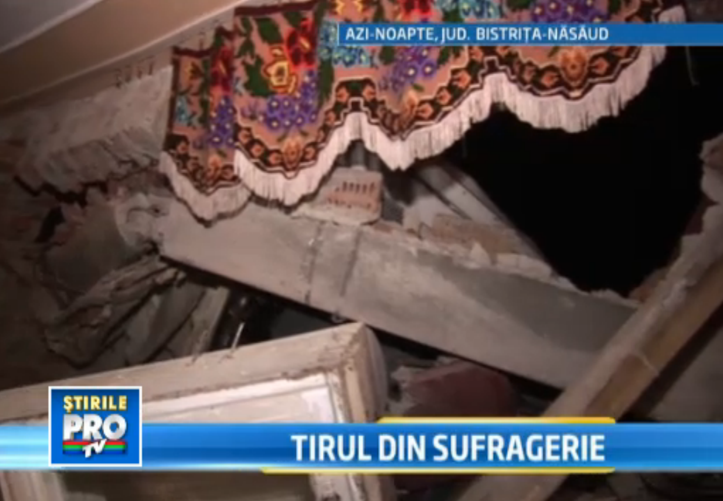 Accident bizar in Bistrita-Nasaud. Un TIR cu 14 tone de carne a intrat intr-o casa