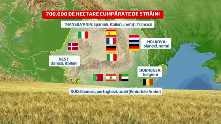 Romania se vinde la hectar. Conditiile in care strainii vor putea cumpara terenuri agricole din 2014