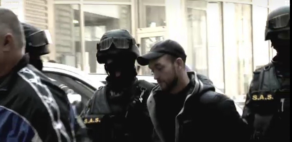 Vitalie Proca a fost dus in fata anchetatorilor flancat de membrii trupelor speciale de interventie