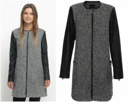 Jacheta cu insertie de piele ecologica