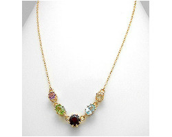 Colier din argint placat cu aur