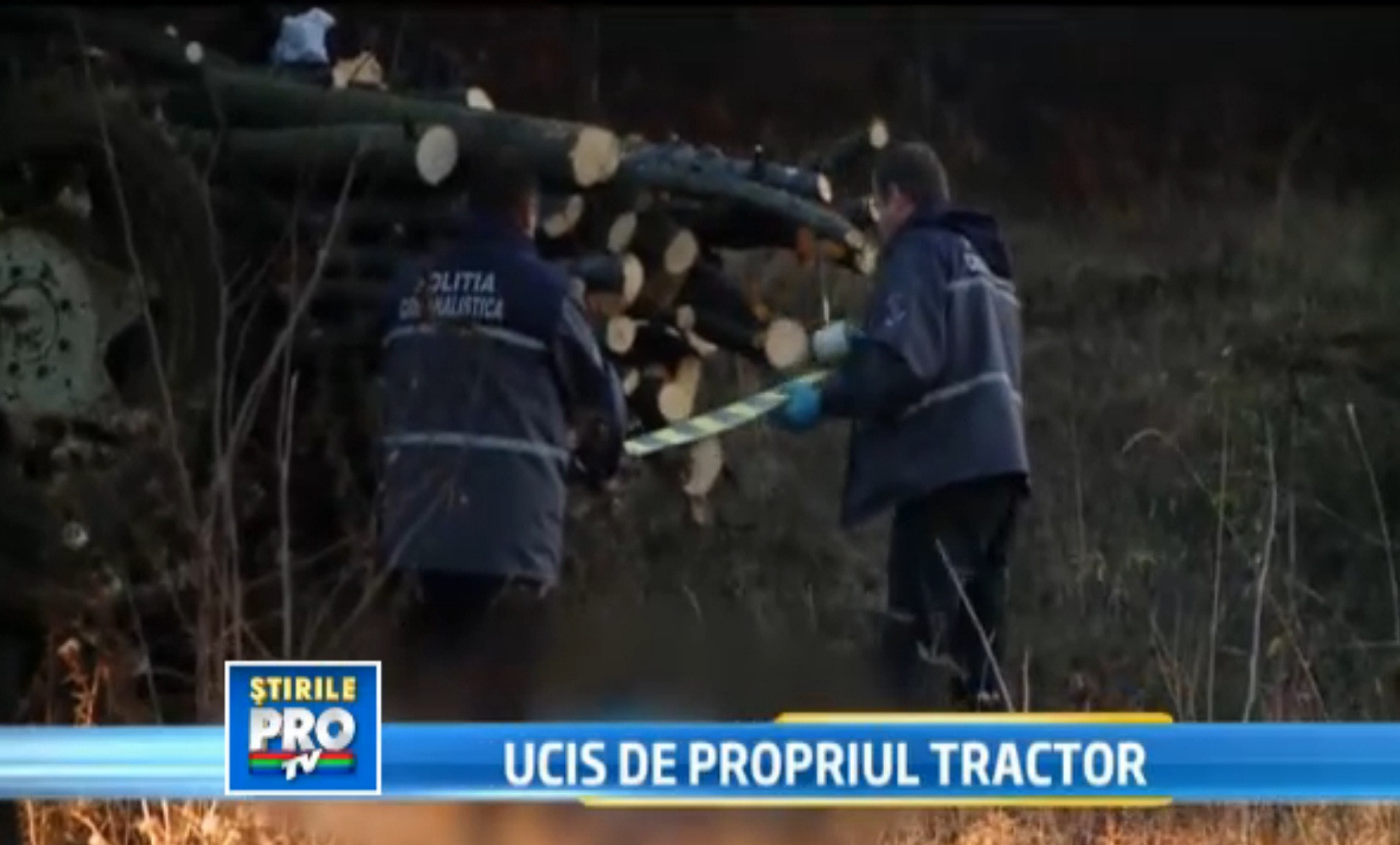 Accident teribil in judetul Cluj. Un barbat a fost strivit de propriul tractor