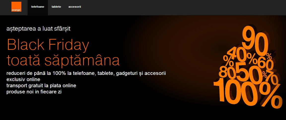 Orange Black Friday 2013. Reduceri