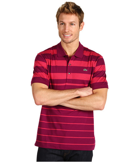 Lacoste S/S Jersey Graded Stripe Polo Shirt -