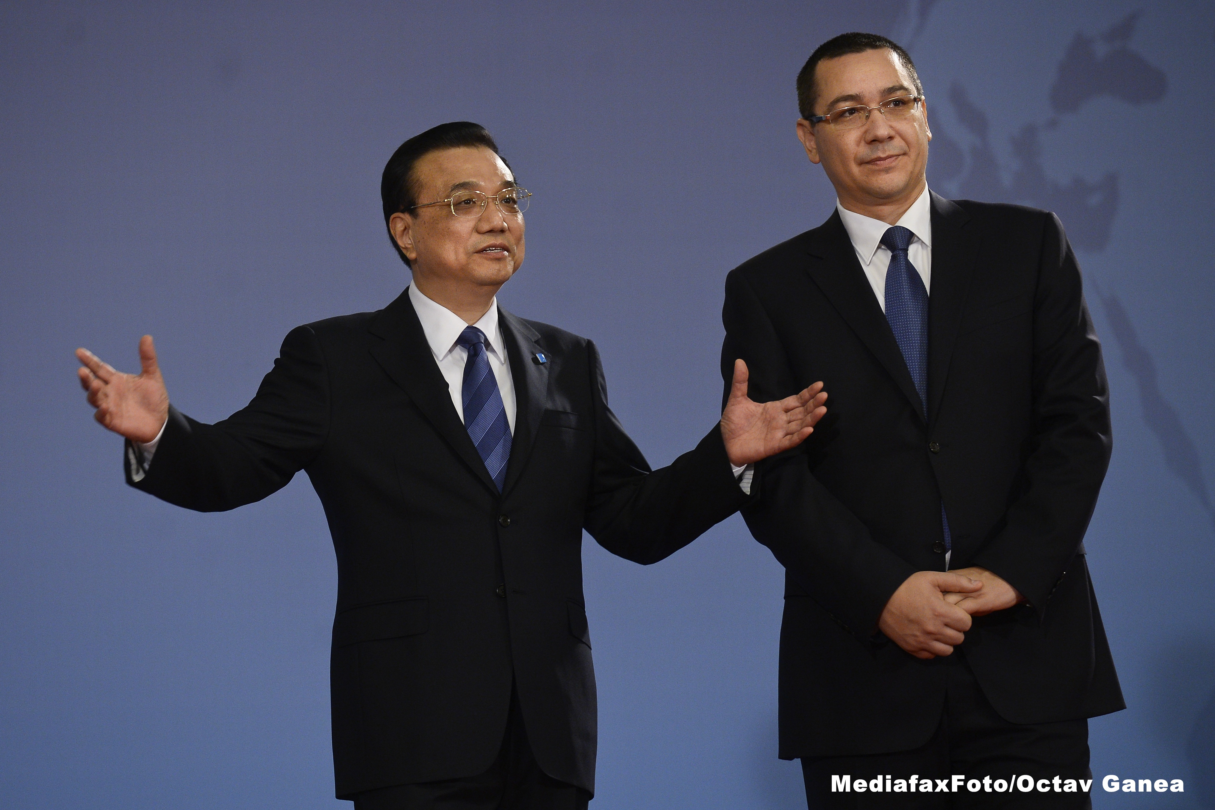 Victor Ponta si premierul Chinei, Li Keqiang