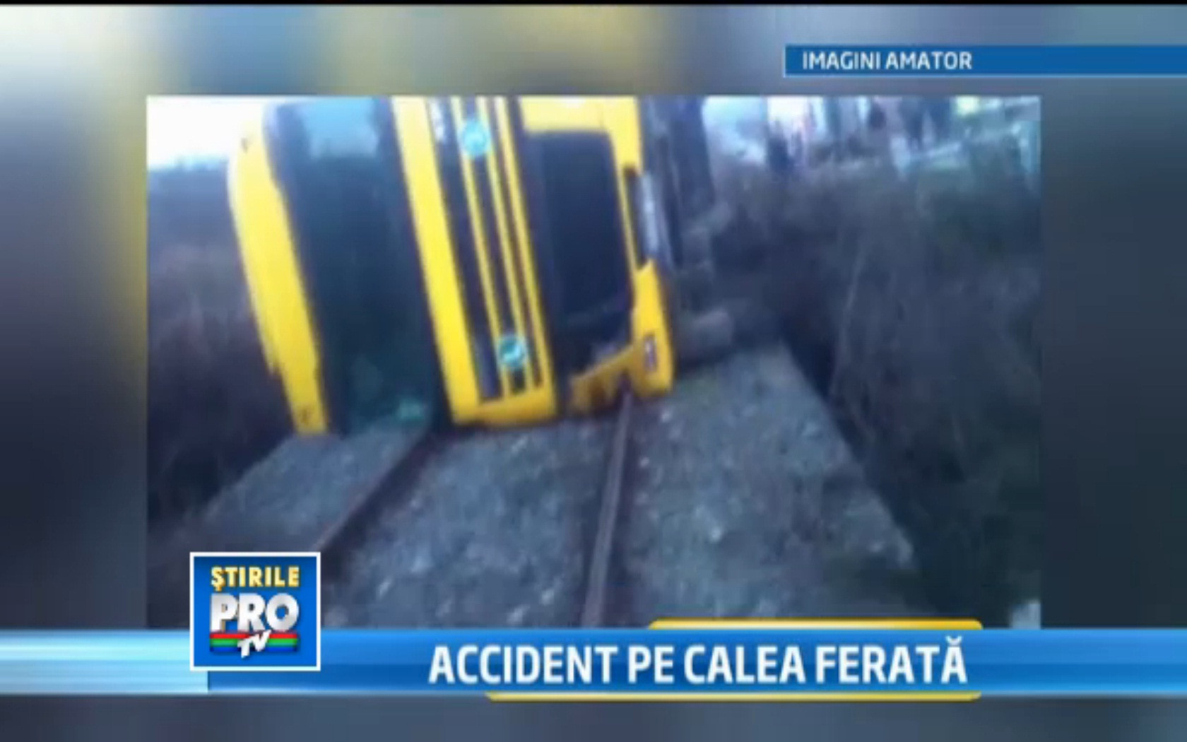 Dezastru pe calea ferata in apropiere de comuna Lechinta din judetul Bistrita-Nasaud