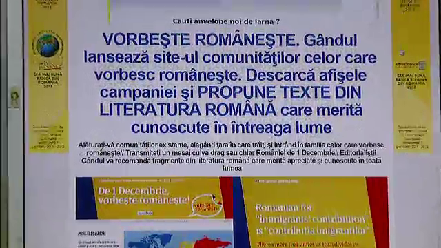 "Vorbeste Romaneste". Gandul a lansat site-ul comunitatii celor care vorbesc romaneste