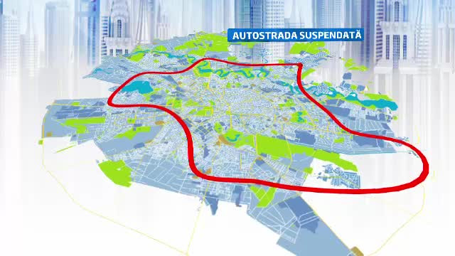 Planul pentru autostrada suspendata. Cat de realist este cel mai scump proiect din istoria Capitalei