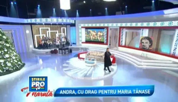 Andra, in rolul Mariei Tanase, la comemorarea a 100 de ani de la nasterea legendei muzicii populare