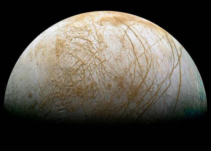 Curenti de apa calda, detectati sub stratul de gheata al unui satelit al planetei Jupiter