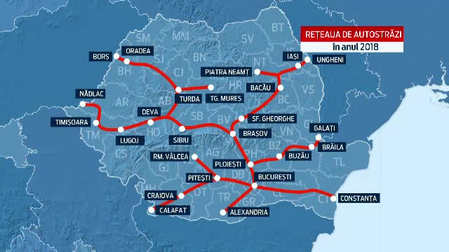 "Marea Unire" a autostrazilor din Romania. Noua harta a drumurilor ce ar trebui sa fie gata in 2018