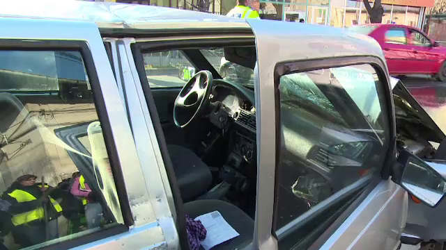 Accident pe DN6. Soferul care a provocat totul era baut si conducea o masina cu numere false