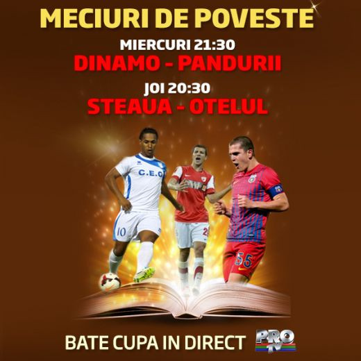 Derby-uri totale in Cupa Romaniei. Chiar e luna cadourilor la PRO TV si Sport.ro. Vezi programul