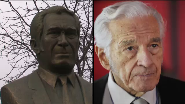 Reactie neasteptata la dezvelirea bustului lui Sergiu Nicolaescu:"Fratele meu nu a fost asa de urat"