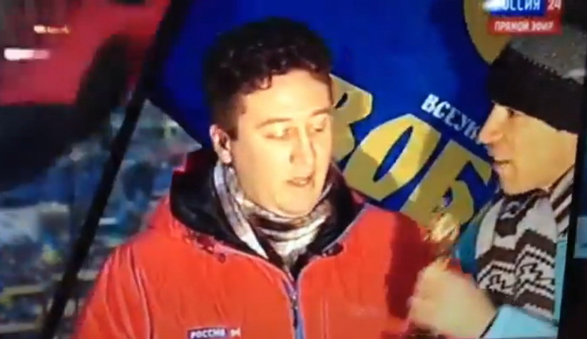 Un jurnalist rus primeste "Oscar" pentru minciuna in timpul protestelor din Kiev. VIDEO