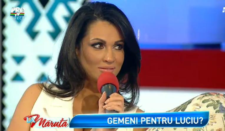 Nicoleta Luciu a evitat sa dea un raspuns clar cand Maruta a intrebat-o daca e insarcinata cu gemeni