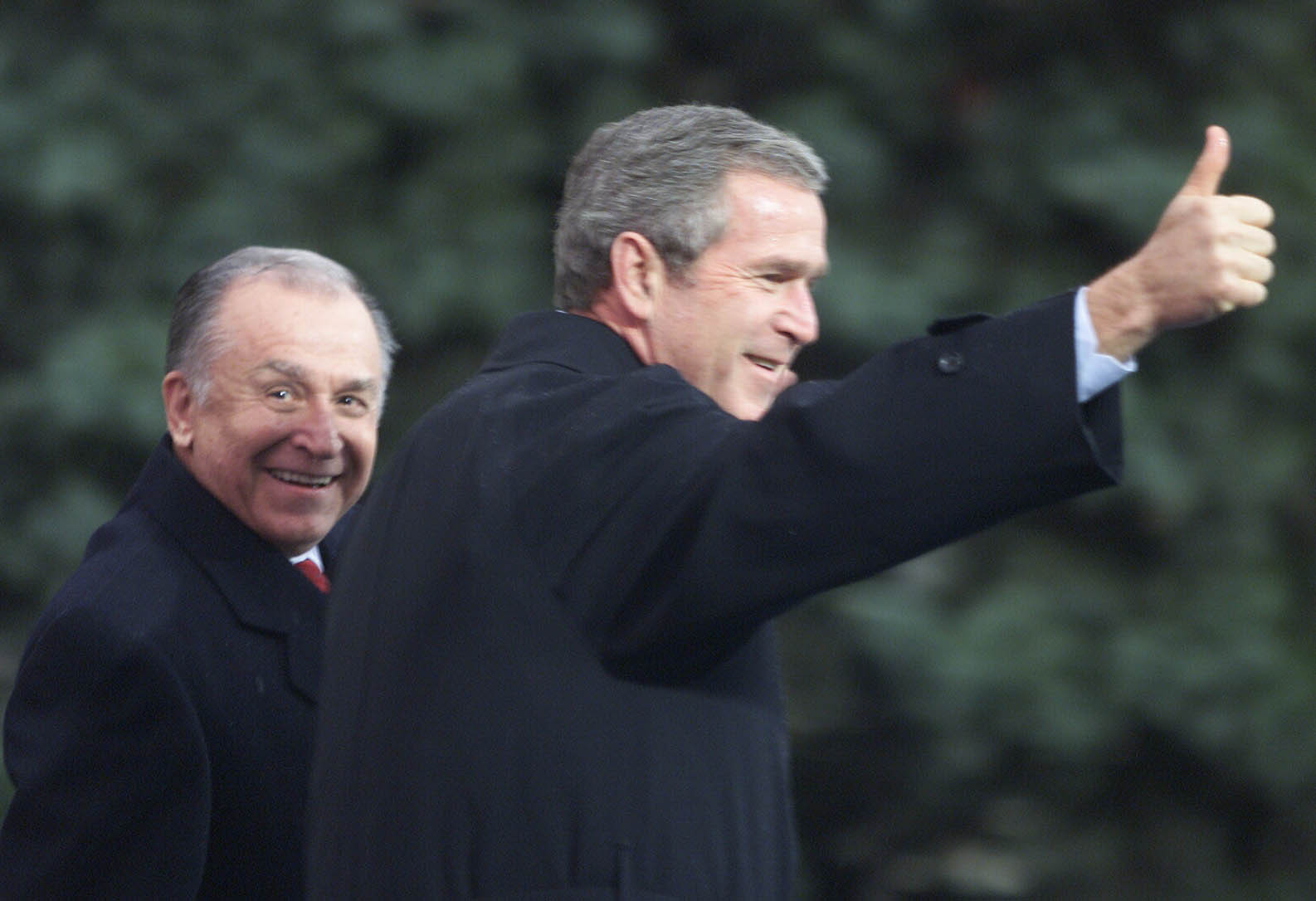 George Bush si Ion Iliescu
