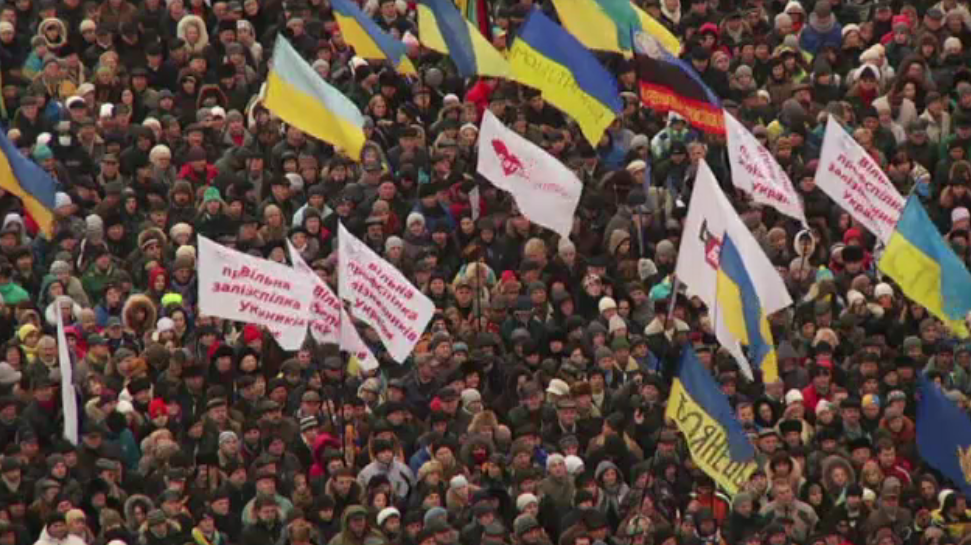 Protestele din Ucraina continua pe fondul intalnirii dintre Victor Ianukovici si Vladimir Putin