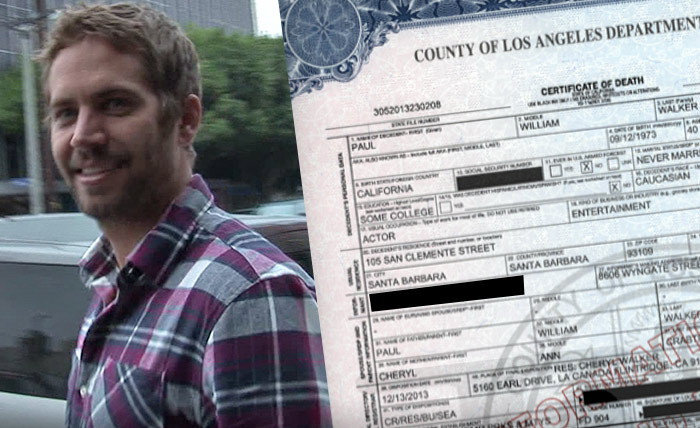 Paul Walker a avut o moarte cumplita. Ce scrie in certificatul de deces eliberat de legisti