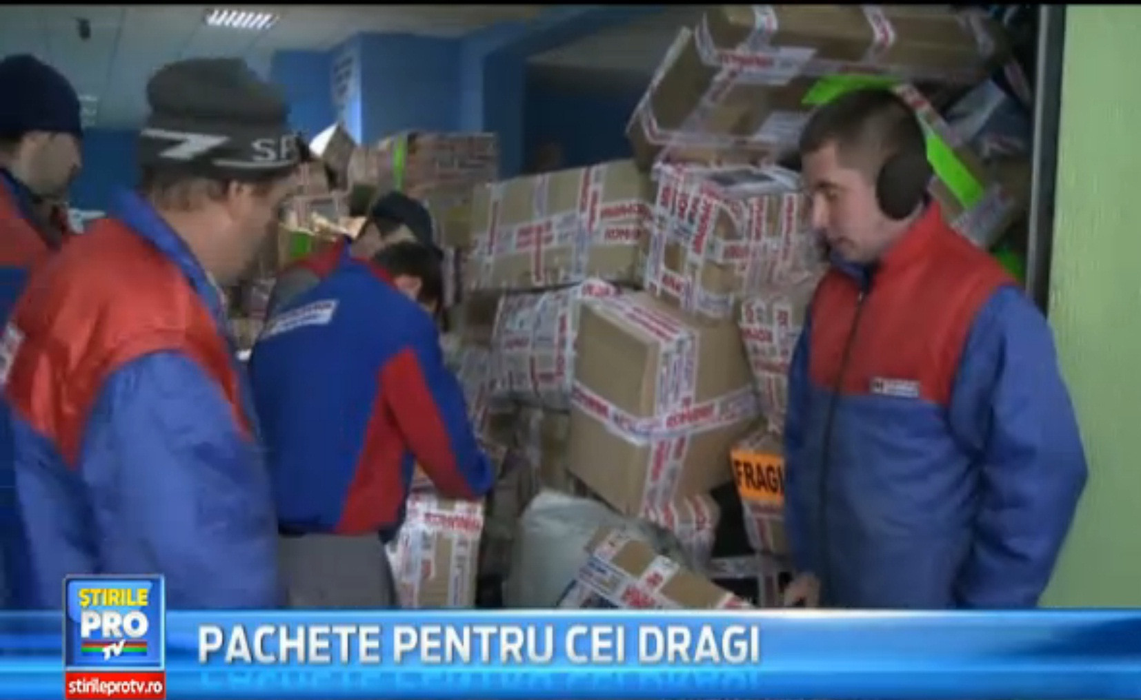 A inceput marele transfer de pachete cu bunatati de sarbatori