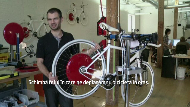 Dispozitivul care transforma orice bicicleta intr-un vehicul electric pe doua roti
