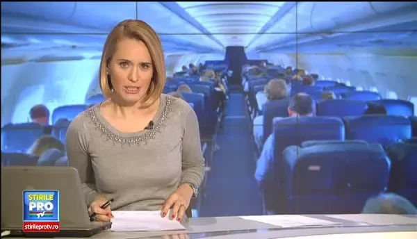 Scene de film intr-un avion care a aterizat in Capitala. O tanara a nascut in timpul zborului