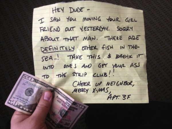 Cel mai tare bilet "de despartire" lasat in usa. Ce a gasit acest barbat