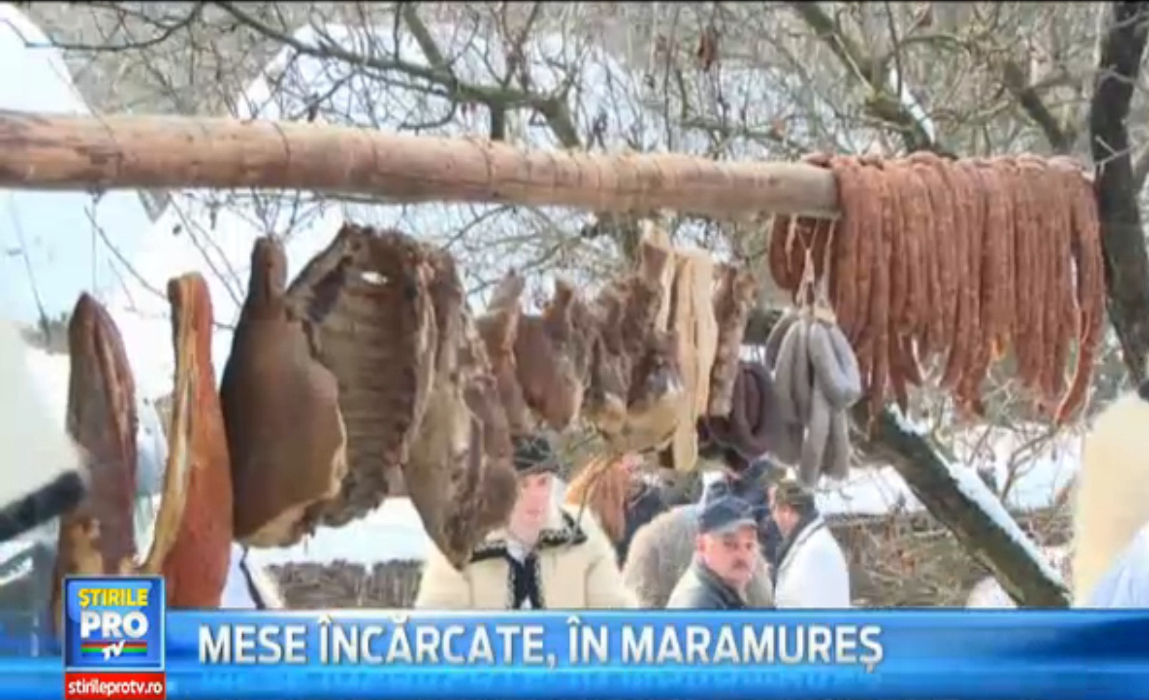In Maramures a venit deja Craciunul. Imaginile cu carnati si sarmale care-ti pot strica postul