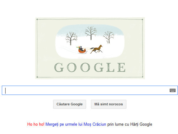 Sarbatori fericite! GOOGLE Romania si-a schimbat logoul
