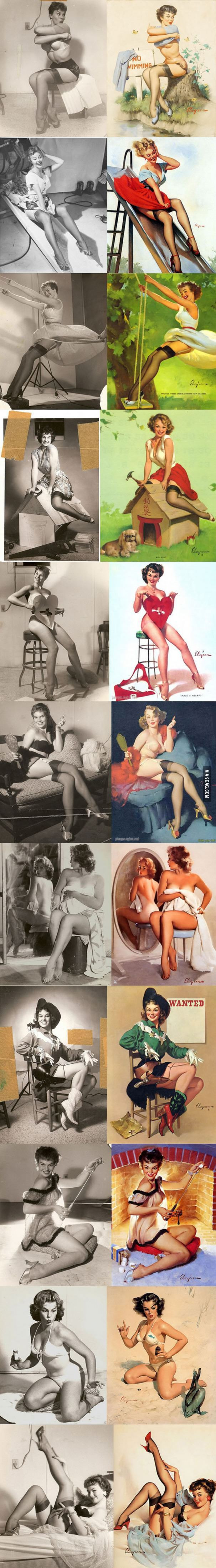 Cum aratau pozele tip pin-up din anii 40, cand nu exista Photoshop