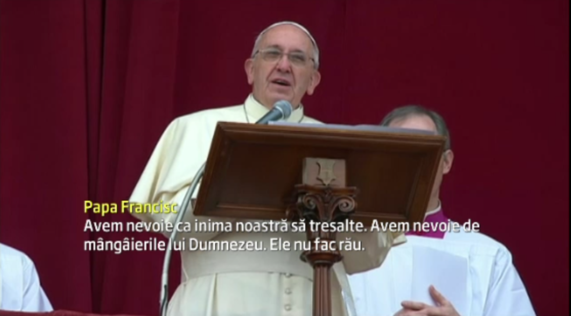"Avem nevoie de mangaierile lui Dumnezeu". Mesajul adresat de Papa Francisc in ziua de Craciun
