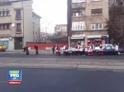 Colindatul industrial la Piata Muncii