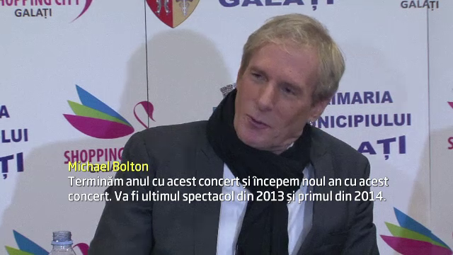 Cei care vor petrece Revelionul la Galati au parte de o surpriza: Michael Bolton va canta pentru ei
