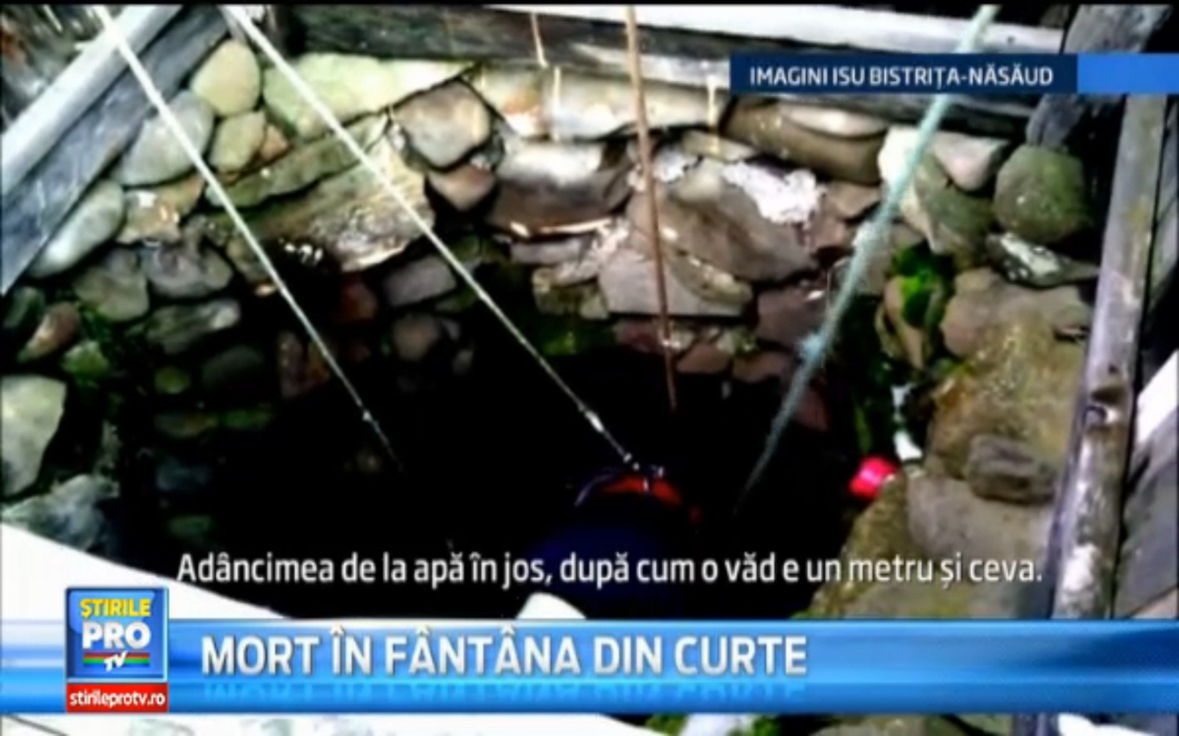 Sfarsit crunt pentru un barbat de 68 de ani din Bistrita. A fost gasit mort in fantana din curte