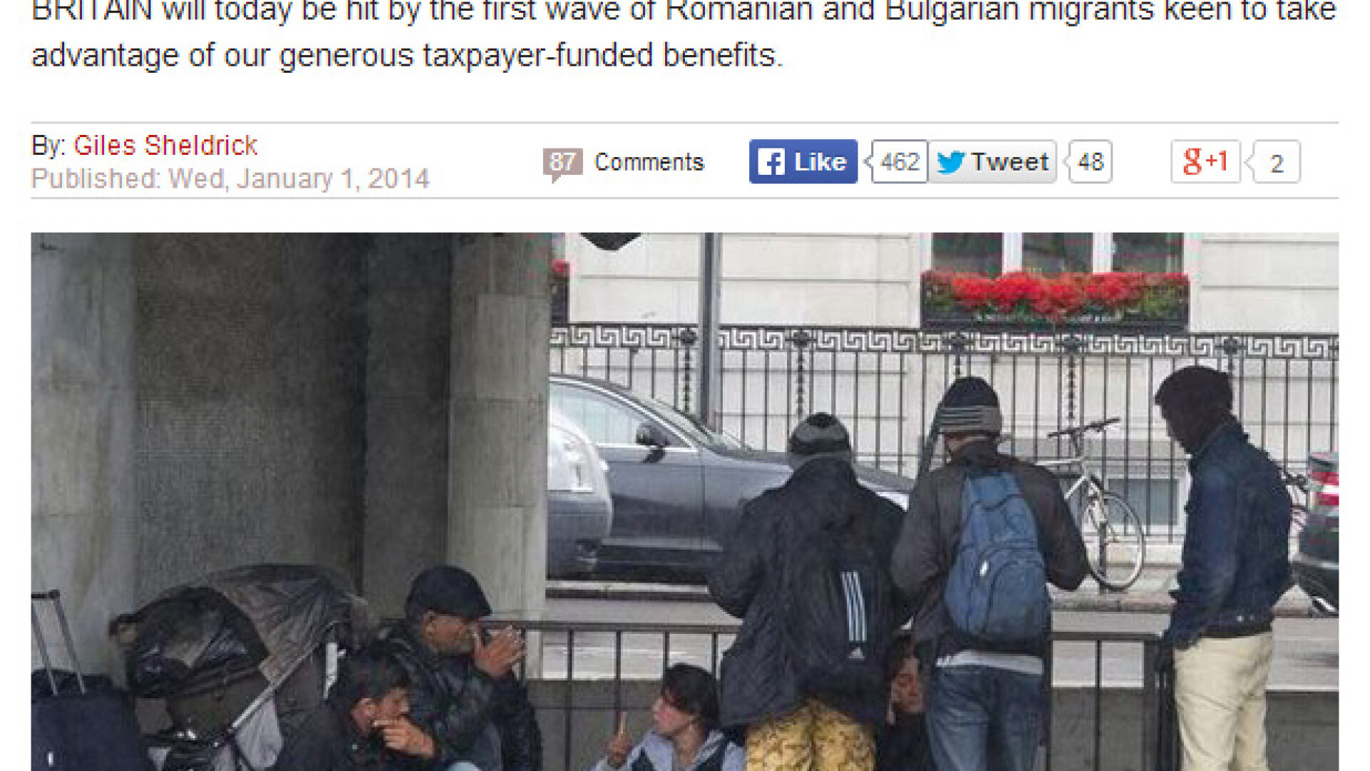 Daily Express 1 ianuarie romani