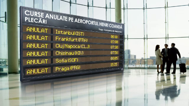 Ceata a izolat Romania de restul Europei. Chinul pasagerilor pusi sa astepte cu orele in aeroporturi