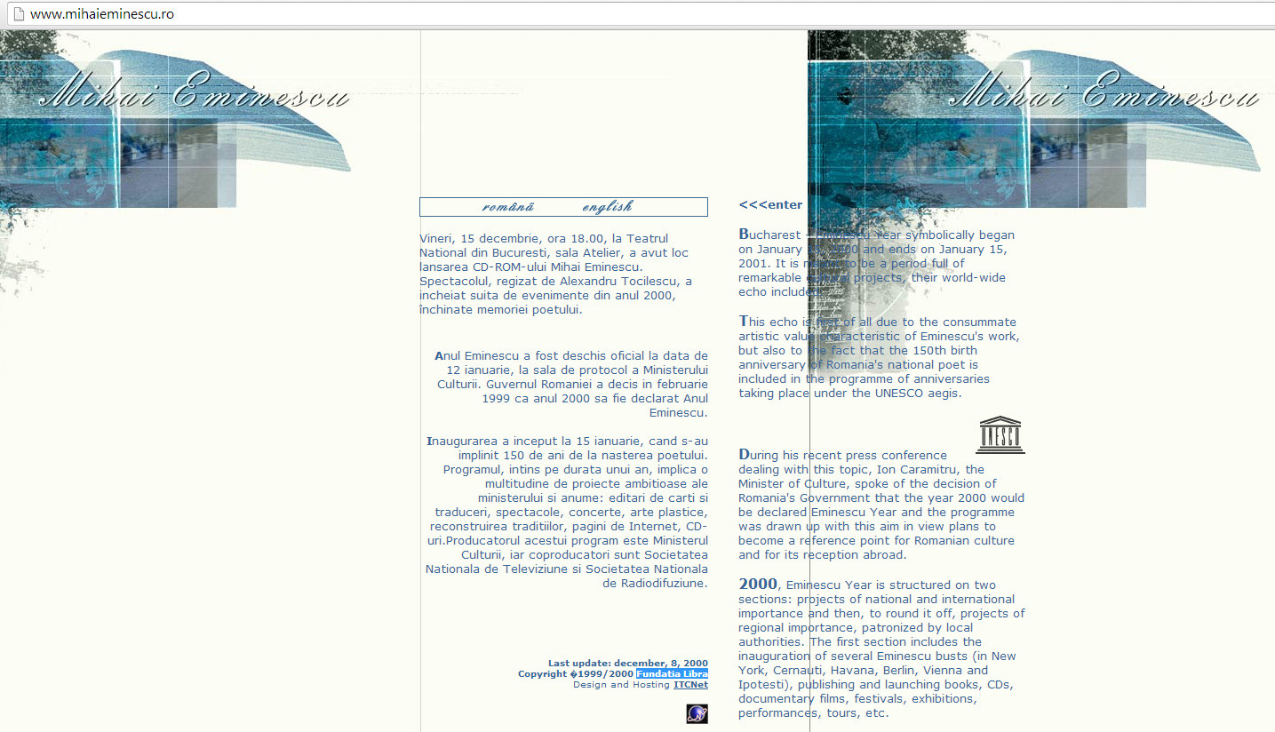 site oficial eminescu