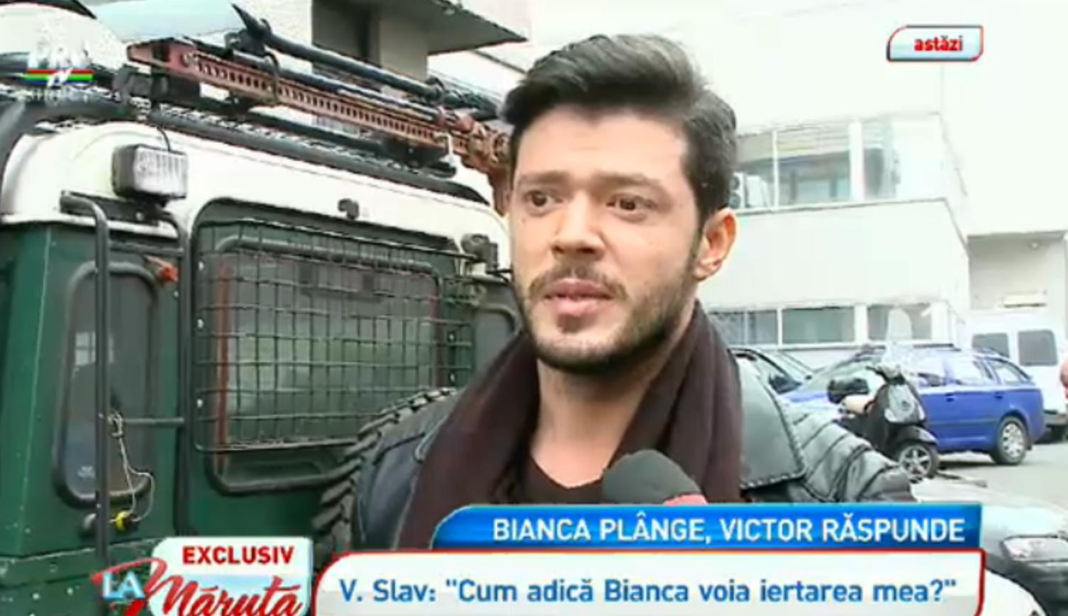 Victor Slav da replica. Ce i-a transmis Biancai dupa interviul dat de sotia sa