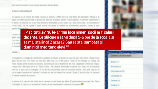 Dupa 20 de ani de reforme, politicienii vor "sa termine" cu fondul clasei si meditatiile. Raspunsul dascalilor