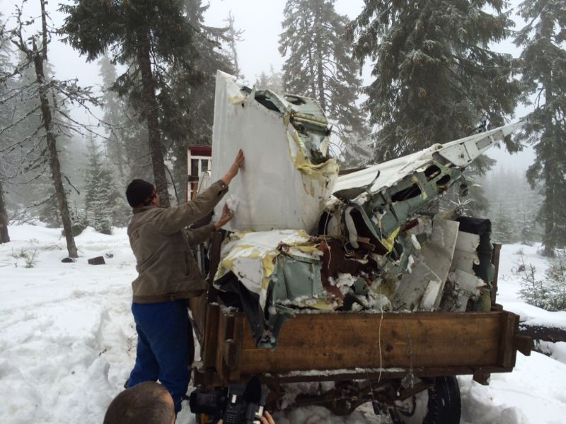 Epava avionul prabusit in Apuseni