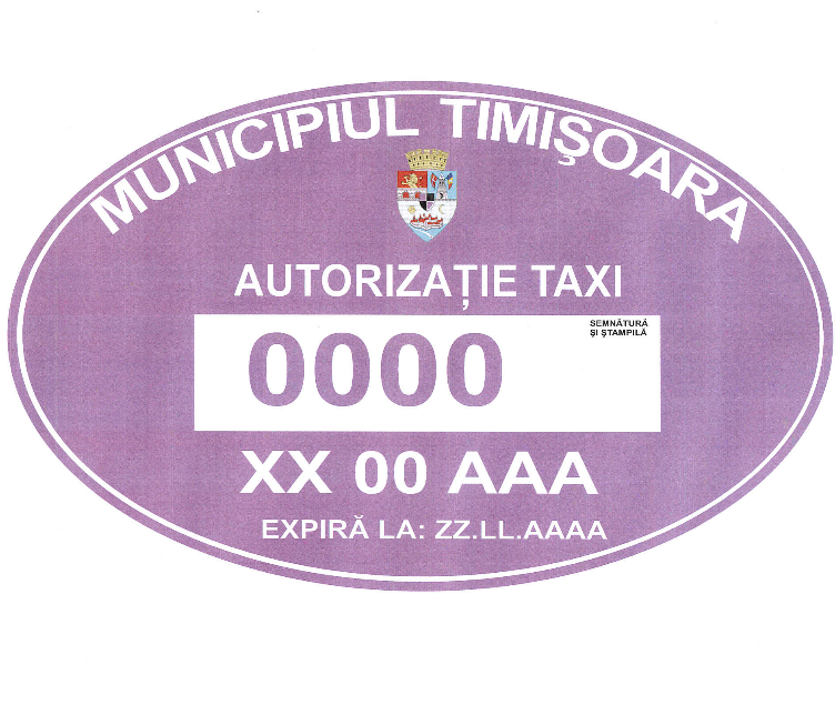Autorizatiile de taxi vor avea culoarea mov, la Timisoara. De cand vor fi obligatorii