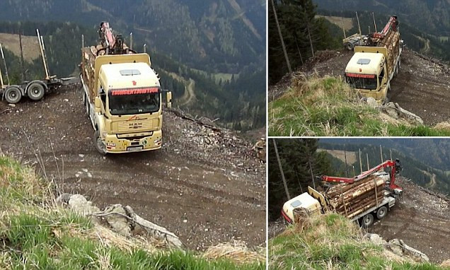 Cum a reusit un sofer sa intoarca in acest loc un camion de 20 de tone. VIDEO