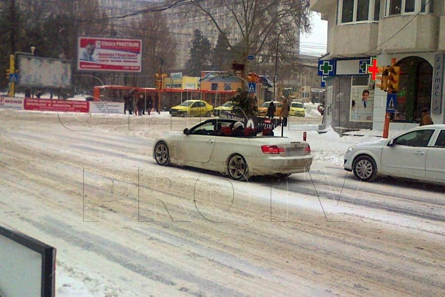 masina decapotabila iarna